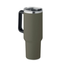 SUMA Perdirbto nerūdijančio plieno gertuvė su šiaudeliu 1200 ml