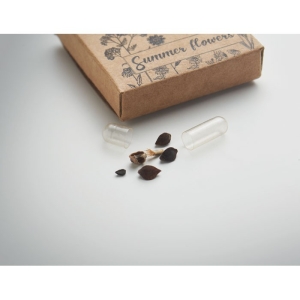 FLOMIX Presuota durpių tabletė su vasaros gėlių sėklomis