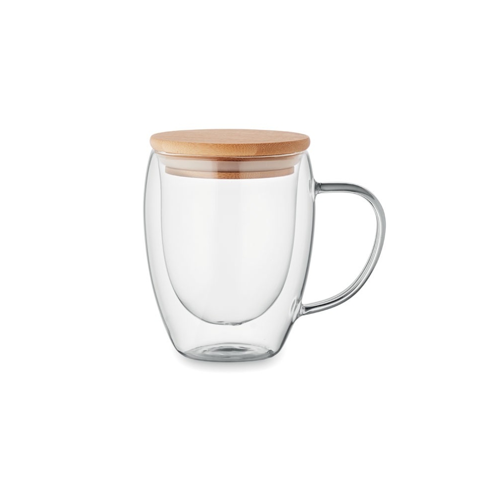 TIRAL Dvigubo sluoksnio stiklo puodelis 250 ml