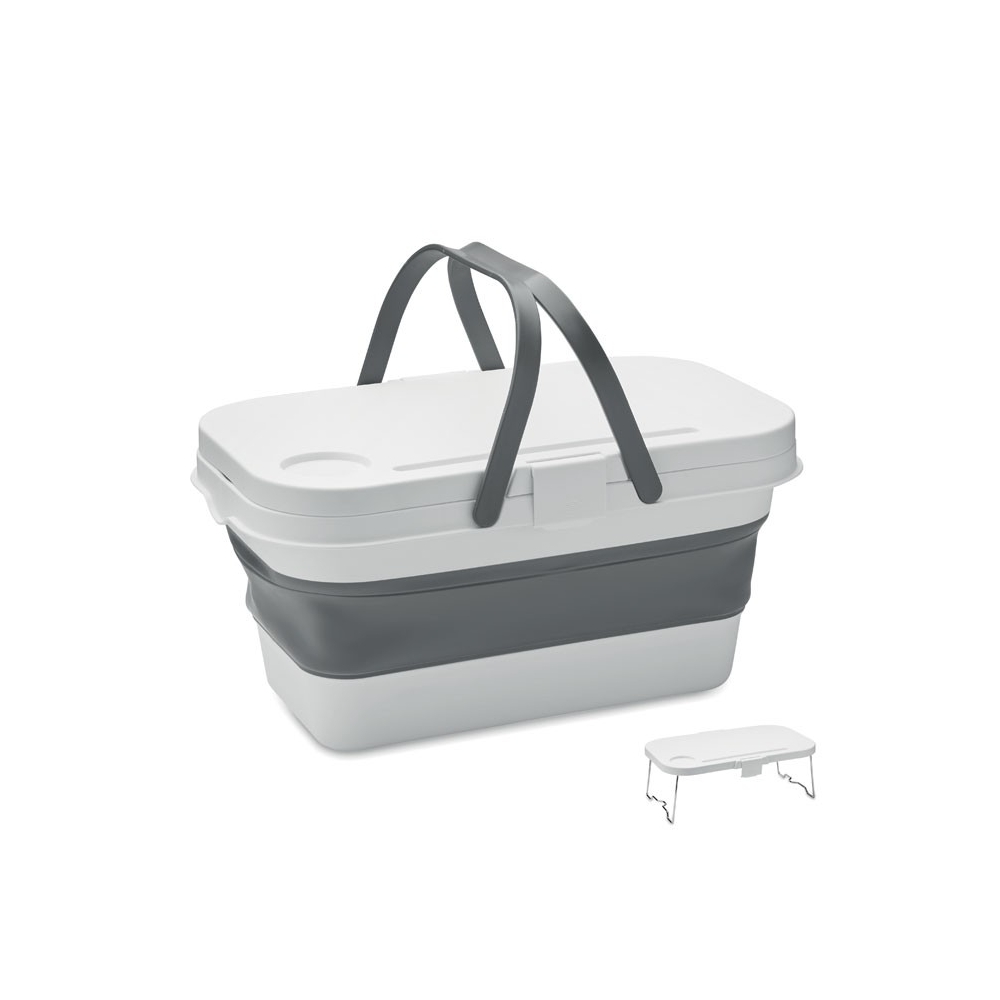 CESTA Sulankstomas silikoninis pikniko krepšys