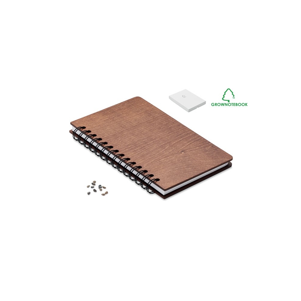 SAVAGE Užrašinė su beržo sėklomis dovanų dėžutėje