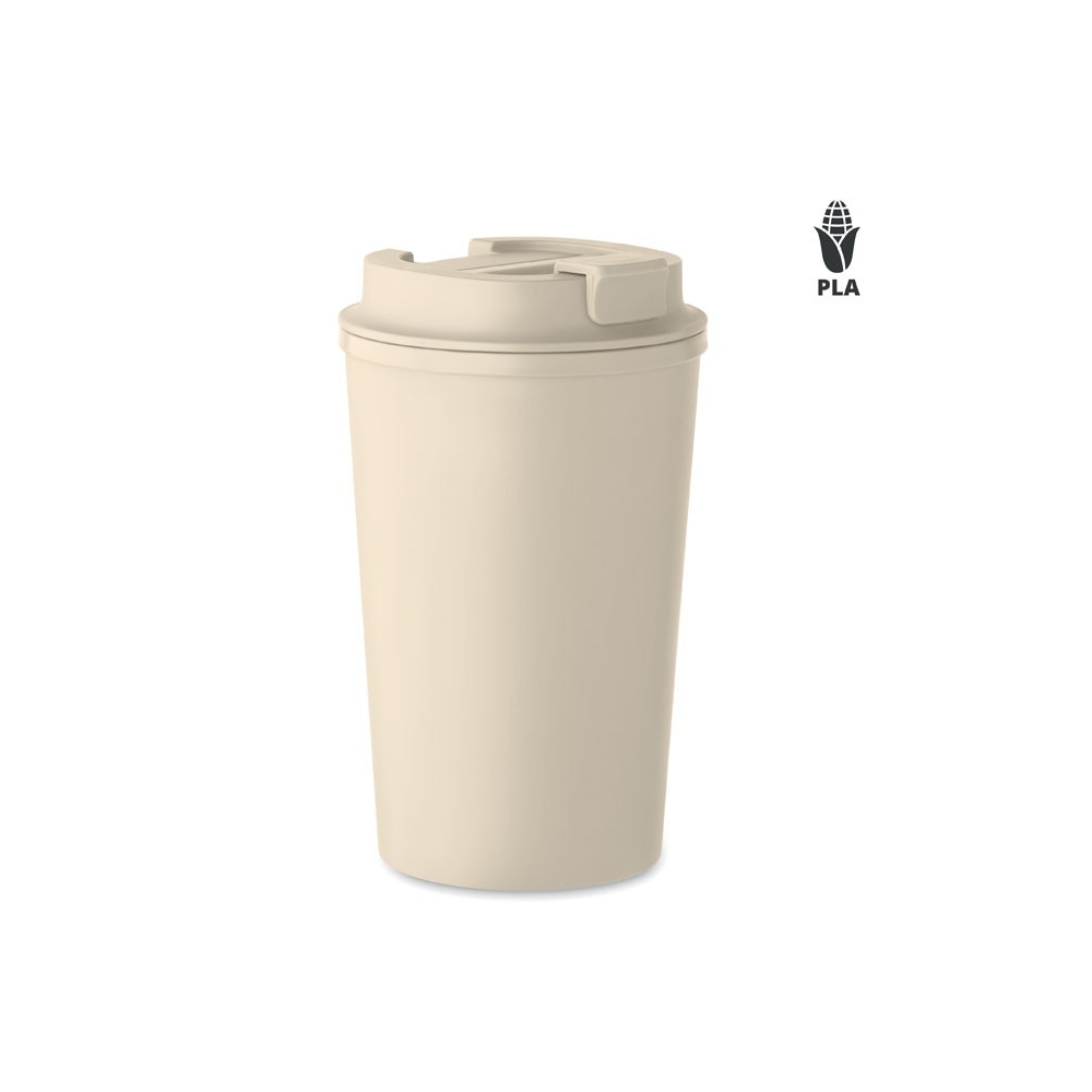 BEIBAKU Dvigubų sienelių termopuodelis iš kukurūzų plastiko