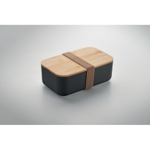 BEIBABOX Pietų dėžutė iš kukurūzų plastiko su bambuko dangteliu