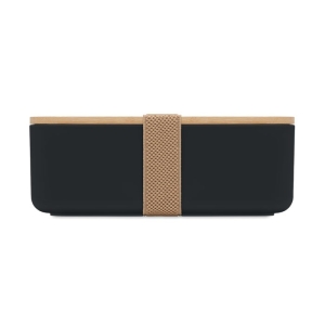 BEIBABOX Pietų dėžutė iš kukurūzų plastiko su bambuko dangteliu