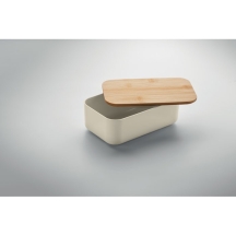 BEIBABOX Pietų dėžutė iš kukurūzų plastiko su bambuko dangteliu