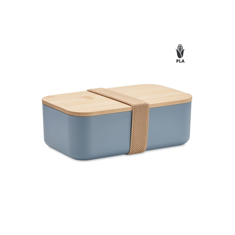 BEIBABOX Pietų dėžutė iš kukurūzų plastiko su bambuko dangteliu