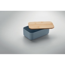 BEIBABOX Pietų dėžutė iš kukurūzų plastiko su bambuko dangteliu