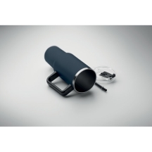 SUMA Perdirbto nerūdijančio plieno gertuvė su šiaudeliu 1200 ml