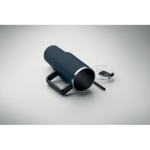 SUMA Perdirbto nerūdijančio plieno gertuvė su šiaudeliu 1200 ml