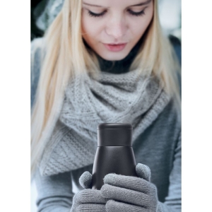 CALEFRIO Perdirbto nerūdijančio plieno gertuvė 400 ml