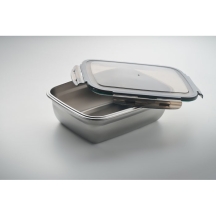 LOX PLUS Sandari pietų dėžutė iš perdirbto nerūdijančio plieno 1500 ml