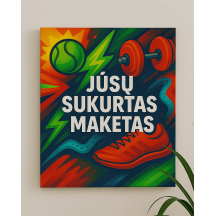 Spauda ant drobės "susikurk pats"