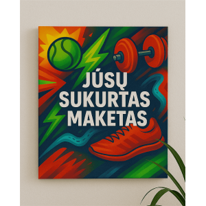 Spauda ant drobės "susikurk pats"