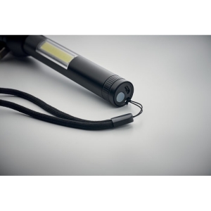 HAMALUZ 3-in-1 aliuminio žibintuvėlis su COB šviesa