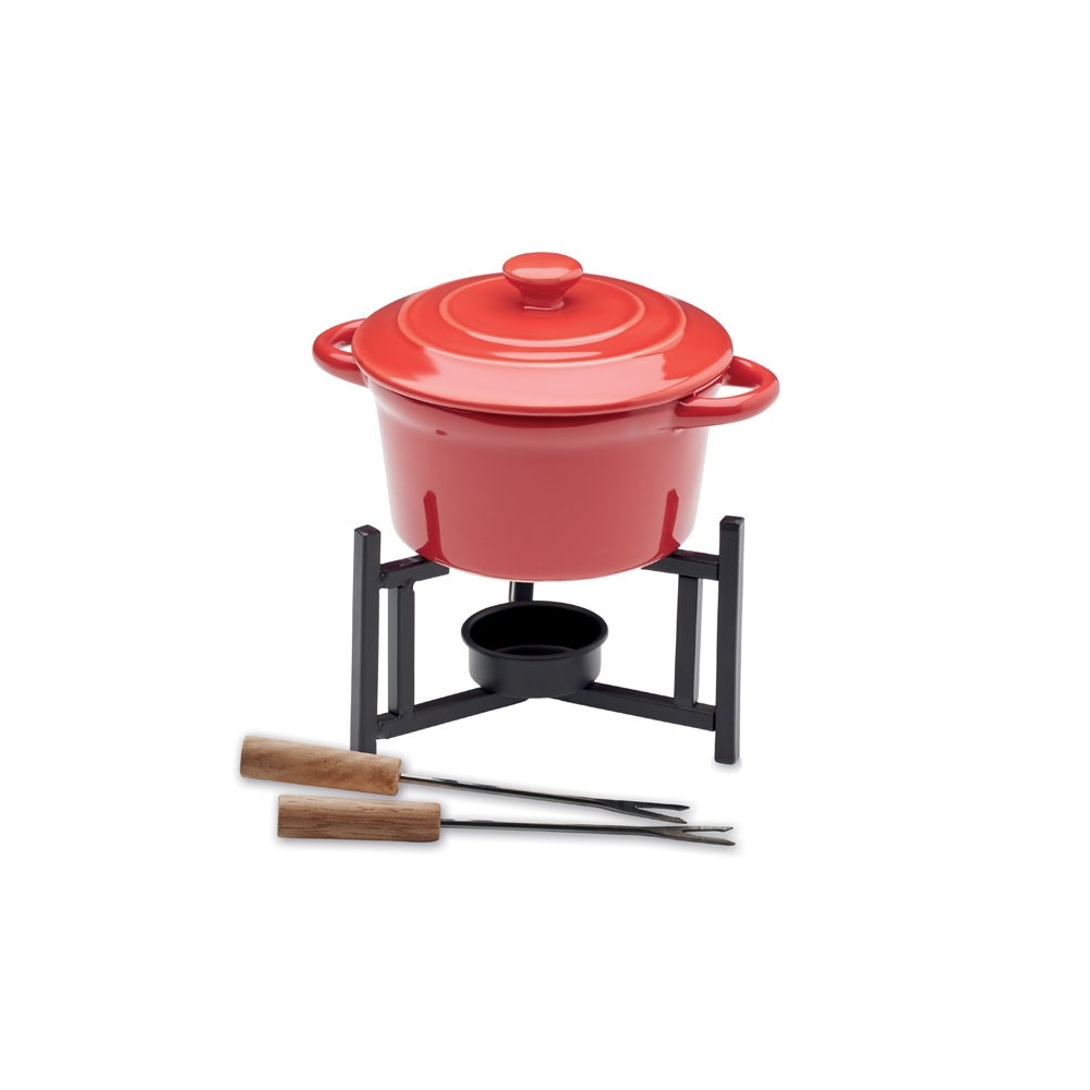 BIG KASE Keraminis šokolado fondiu rinkinys su dangčiu