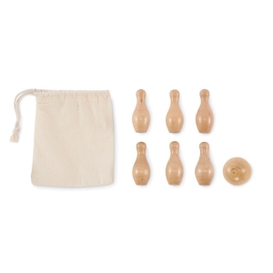 BOLITO Mini medinis boulingo rinkinys iš pušies