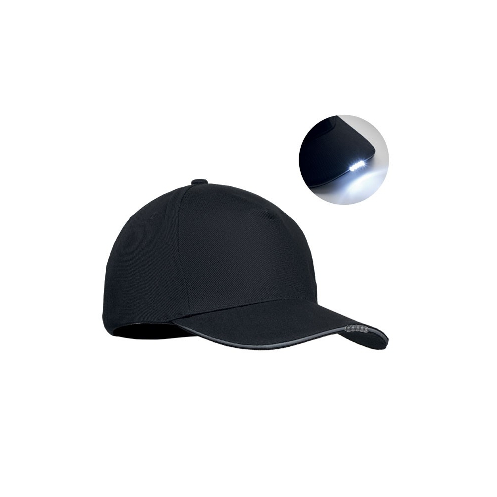 LUZCAP LED tamsoje šviečianti kepurė 220 g/m²