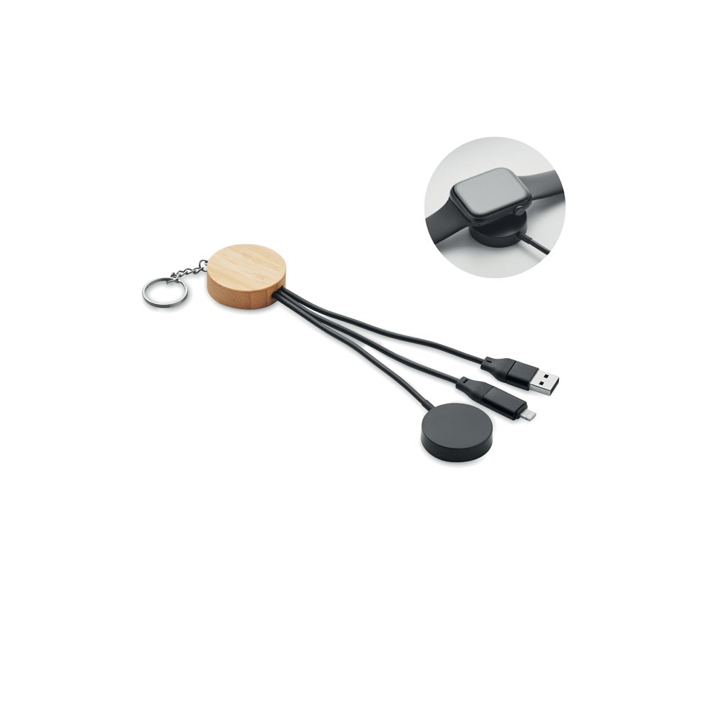 BULE Raktų pakabukas 4-in-1 su įkrovimo kabeliu