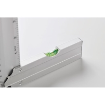 MEJURE Aliumininė trikampė liniuotė su gulsčiuku 30 cm