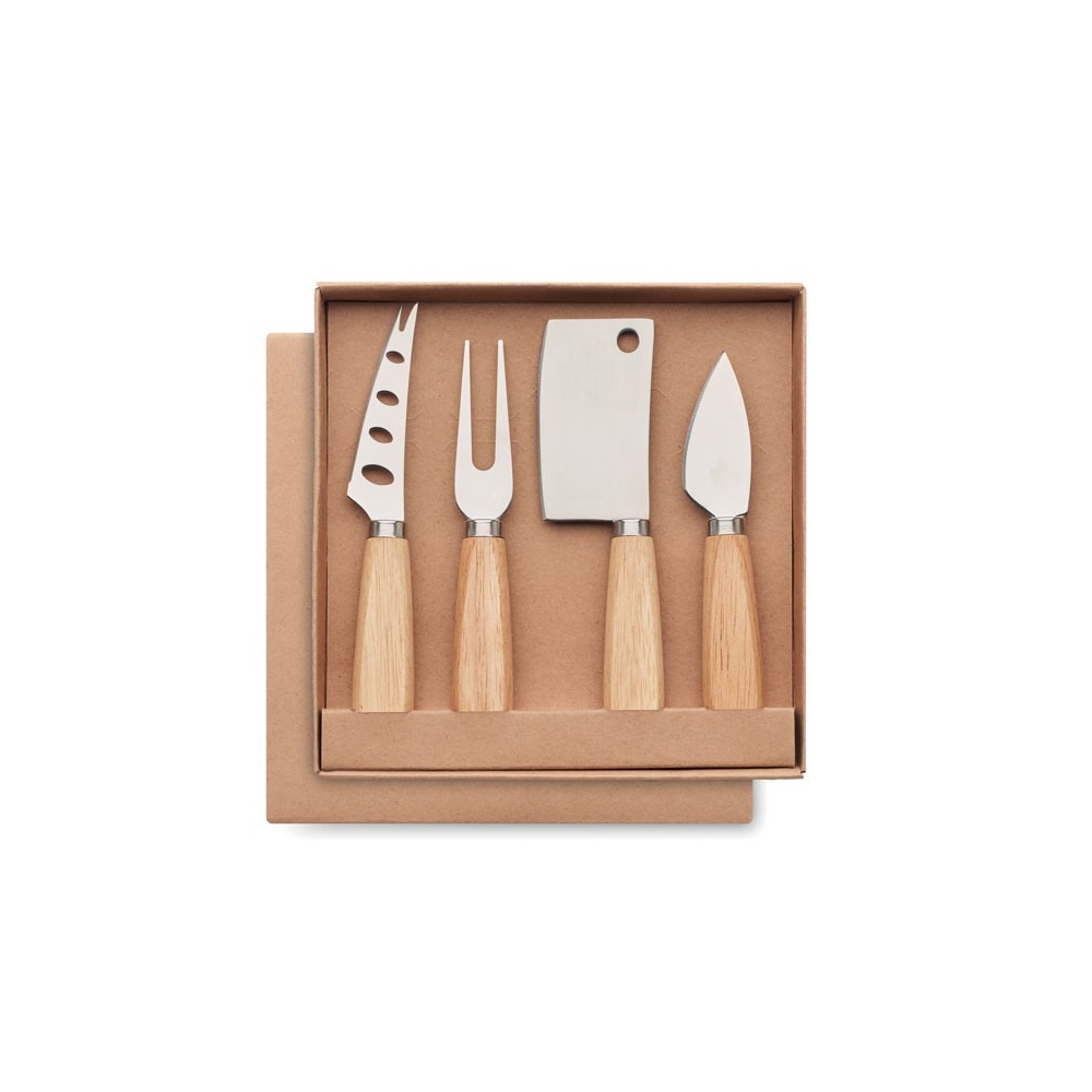 CAMEMBERT 3 dalių sūrio peilių rinkinys su šakute